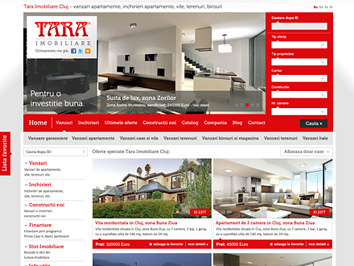 Site web portal pentru Tara Imobiliare