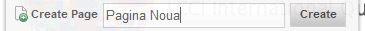 Creare pagina in site-ul web bazat pe Elements CMS