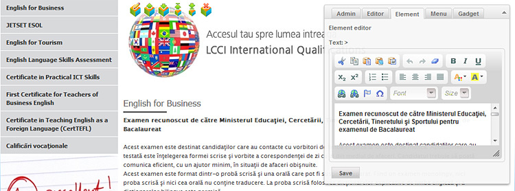 editarea paragrafelor